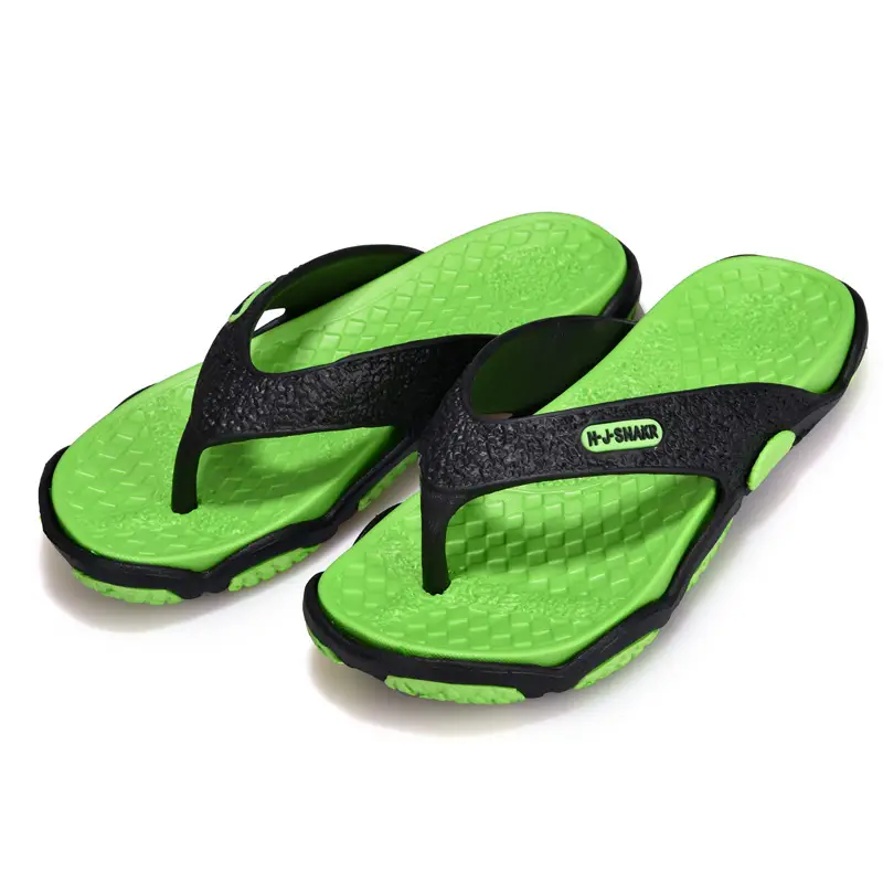 2020 Summer Men Green Beach Flip Flops Large