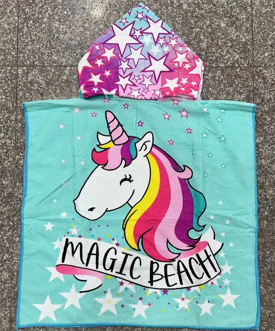 Kids Bath Towel Cape with Treasure Design - Image 23