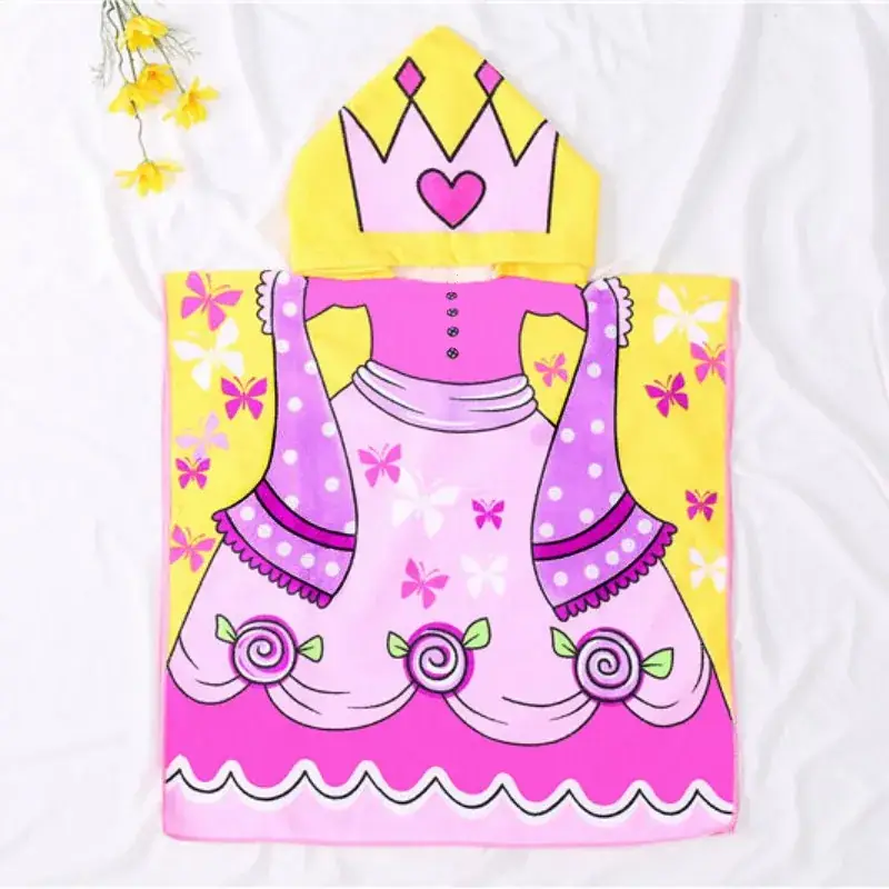 Kids Bath Towel Cape with Treasure Design - Image 7