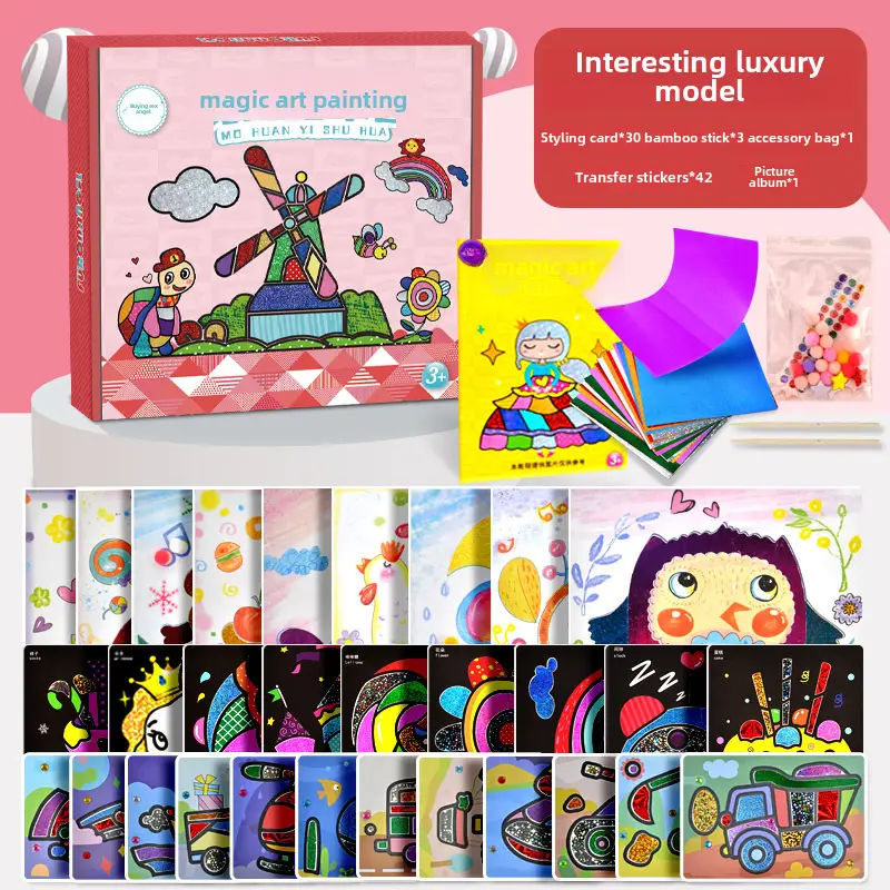 Furong Angel Magic Transfer Stickers for Kids DIY Craft Kit - Image 10