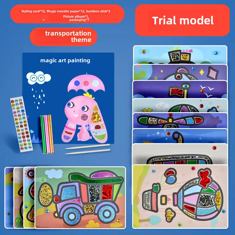 Furong Angel Magic Transfer Stickers for Kids DIY Craft Kit - Image 19