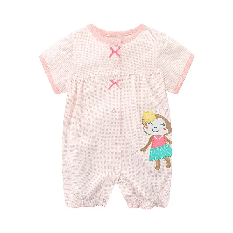Baby Romper Red Striped Gauze Jumpsuit - Image 13