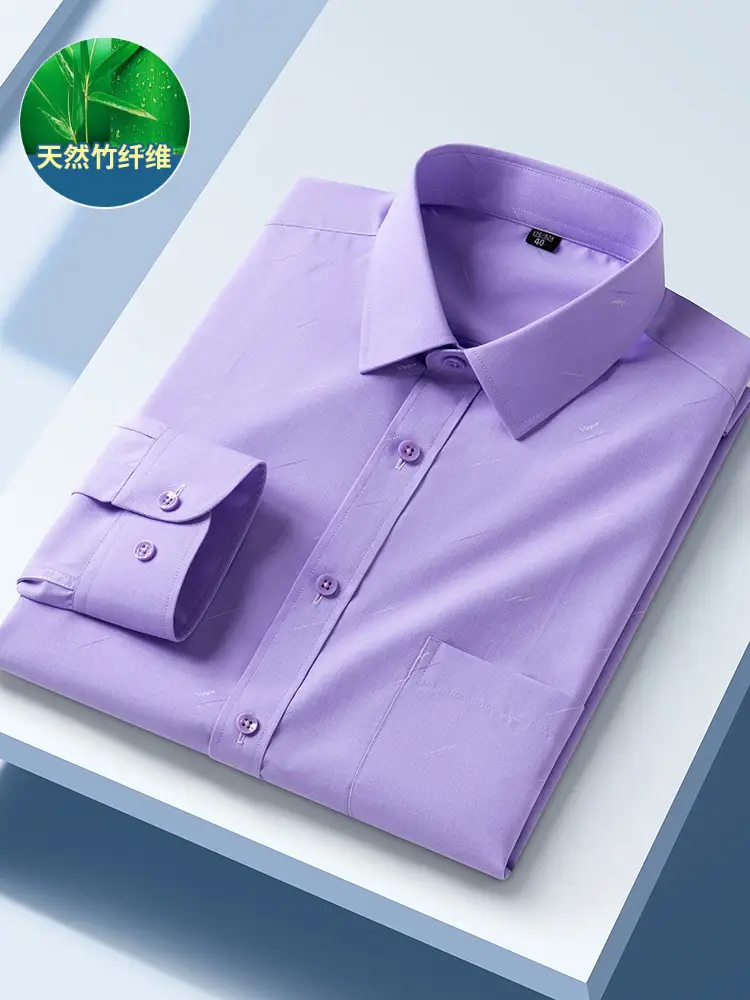 Men Blue Striped Cotton Shirt 853-03 - Image 29
