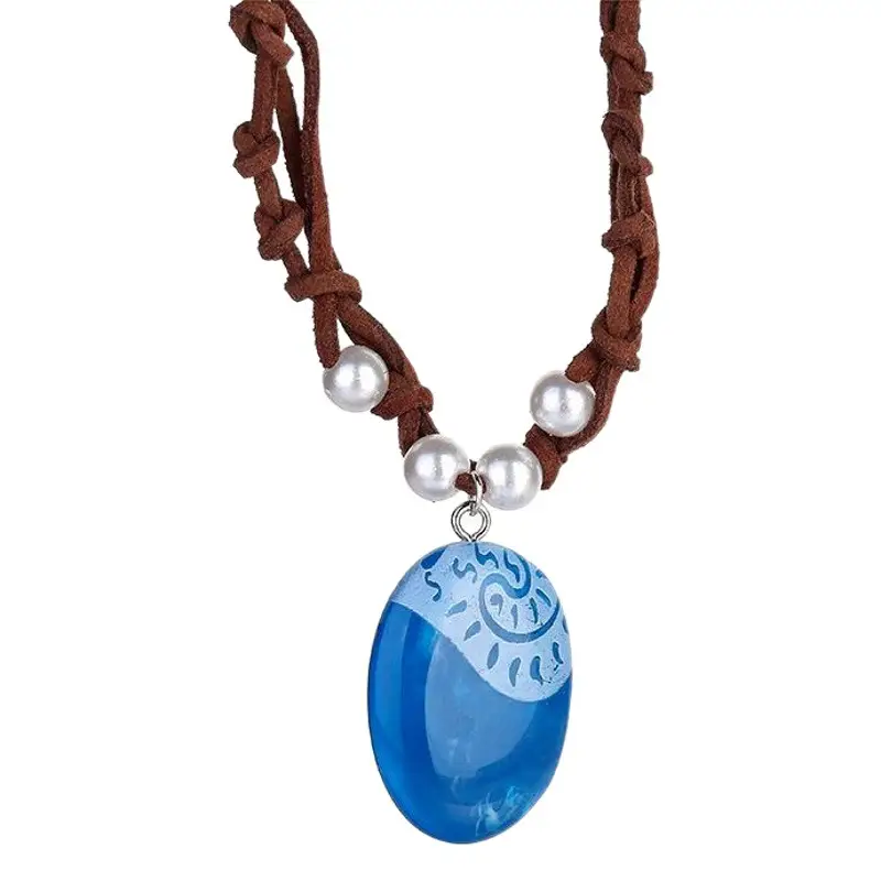 Blue Moon Moon Pendant Necklace for Girls
