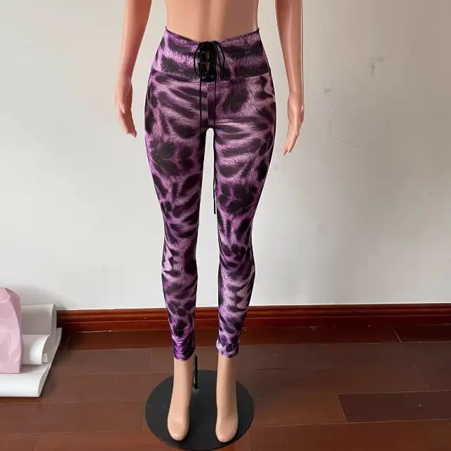 Black High Waist Belly Contraction Tightens Leggings L2029 - Image 7