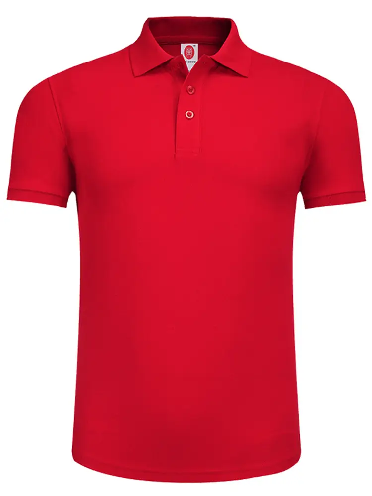 Men Black Polo T-Shirt Short Sleeve Lapel - Image 16