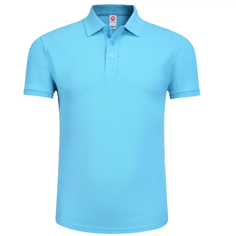 Men Black Polo T-Shirt Short Sleeve Lapel - Image 10