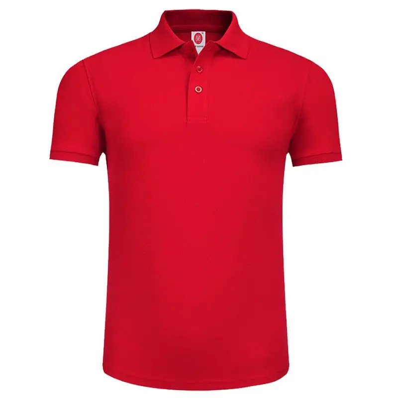 Men Black Polo T-Shirt Short Sleeve Lapel - Image 2