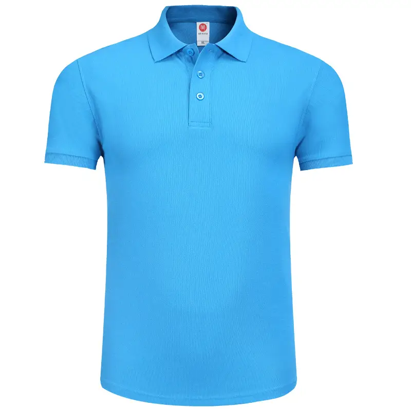 Men Black Polo T-Shirt Short Sleeve Lapel - Image 9