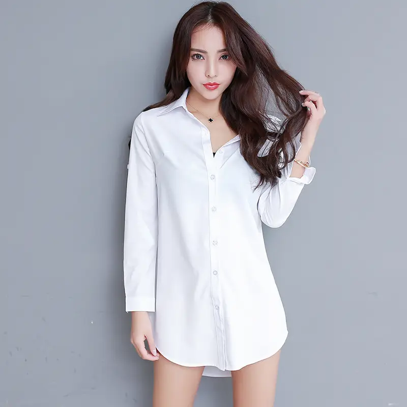 Light Blue Korean Style Women's Chiffon Pajama Long Sleeve - Image 6
