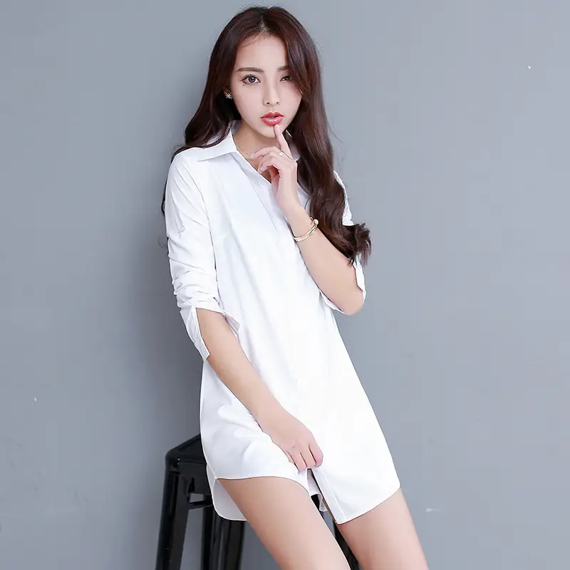 Light Blue Korean Style Women's Chiffon Pajama Long Sleeve - Image 7