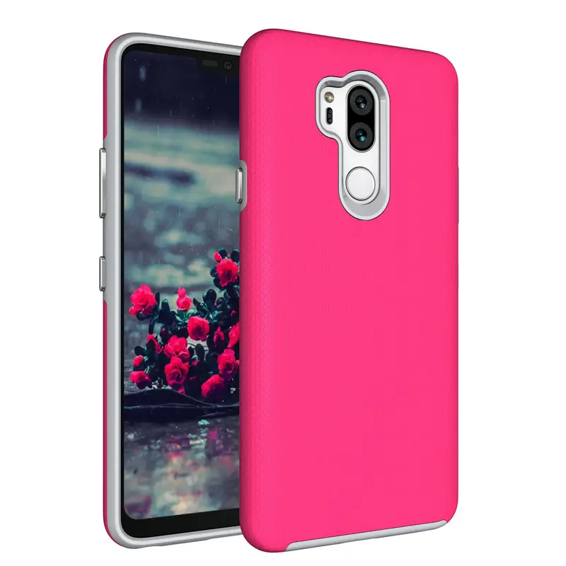Purple Velvet Phone Case Anti-Slip Two-In-One - Image 4