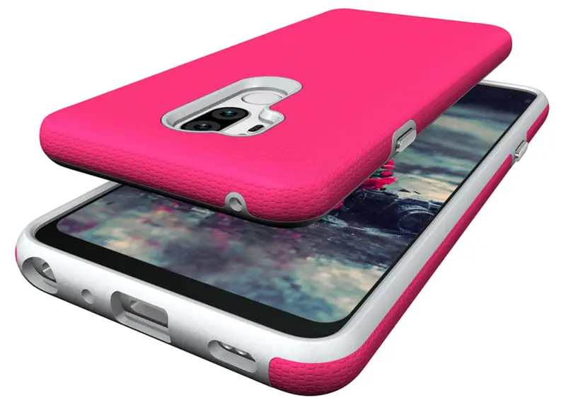 Purple Velvet Phone Case Anti-Slip Two-In-One — feature 9