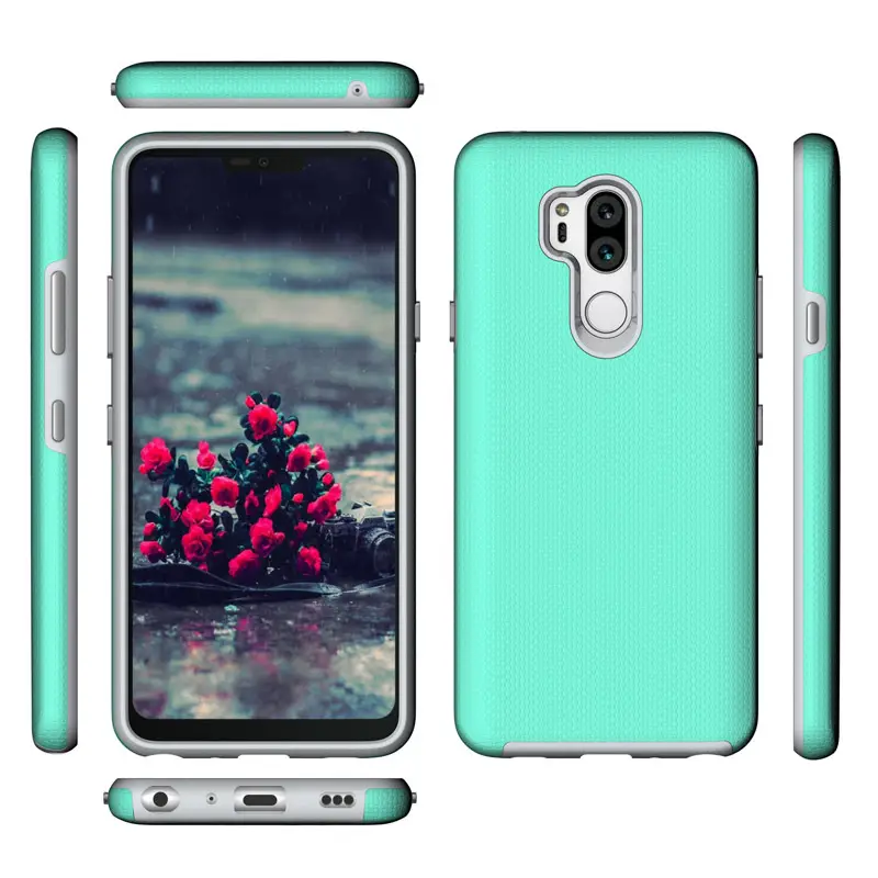 Purple Velvet Phone Case Anti-Slip Two-In-One - Image 2
