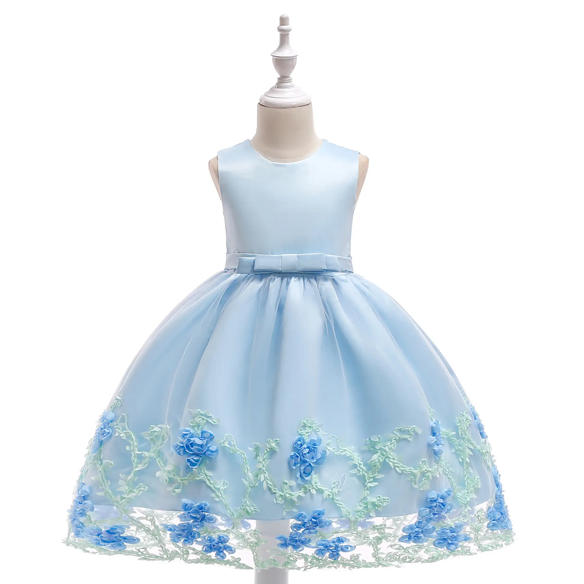 Pink Floral Princess Dress for Girls 2024 - Image 4
