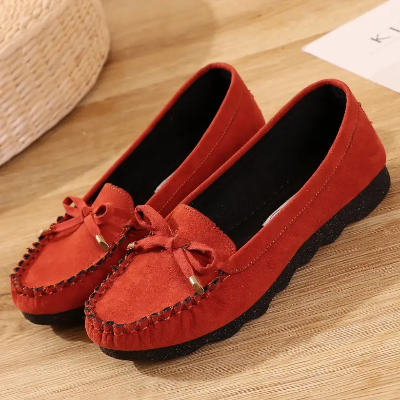 New old Beijing cloth shoes Women's Flat casual work shoes bow mother soft bottom beanie women's shoes a generation of hair - Image 6