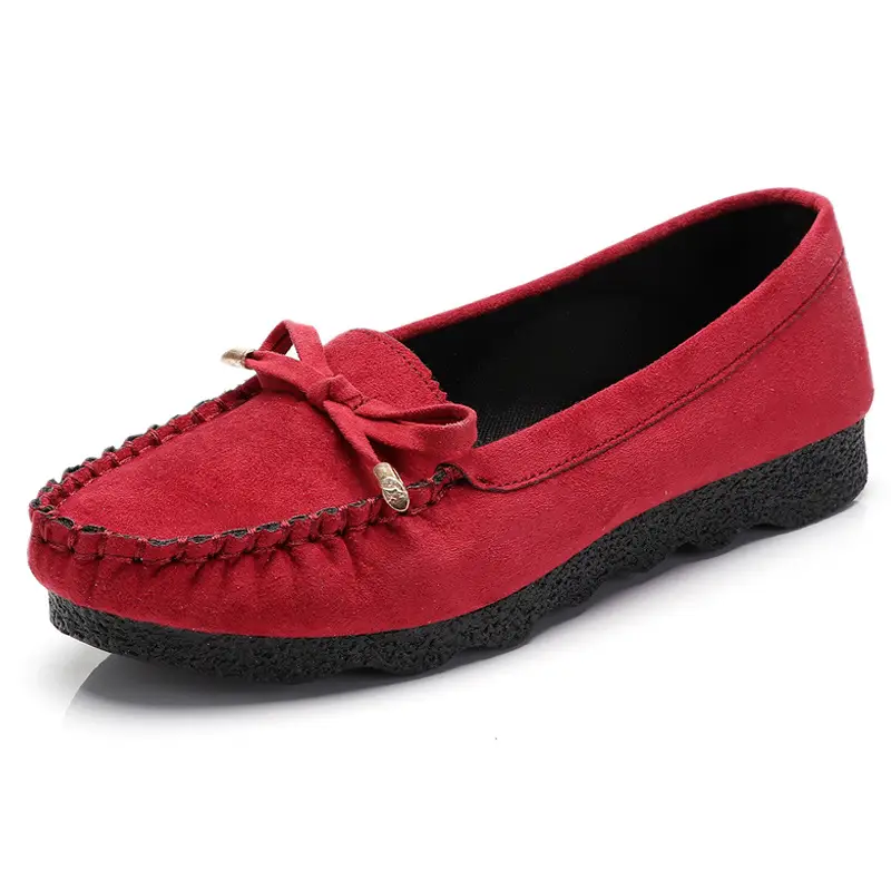 New old Beijing cloth shoes Women's Flat casual work shoes bow mother soft bottom beanie women's shoes a generation of hair - Image 7