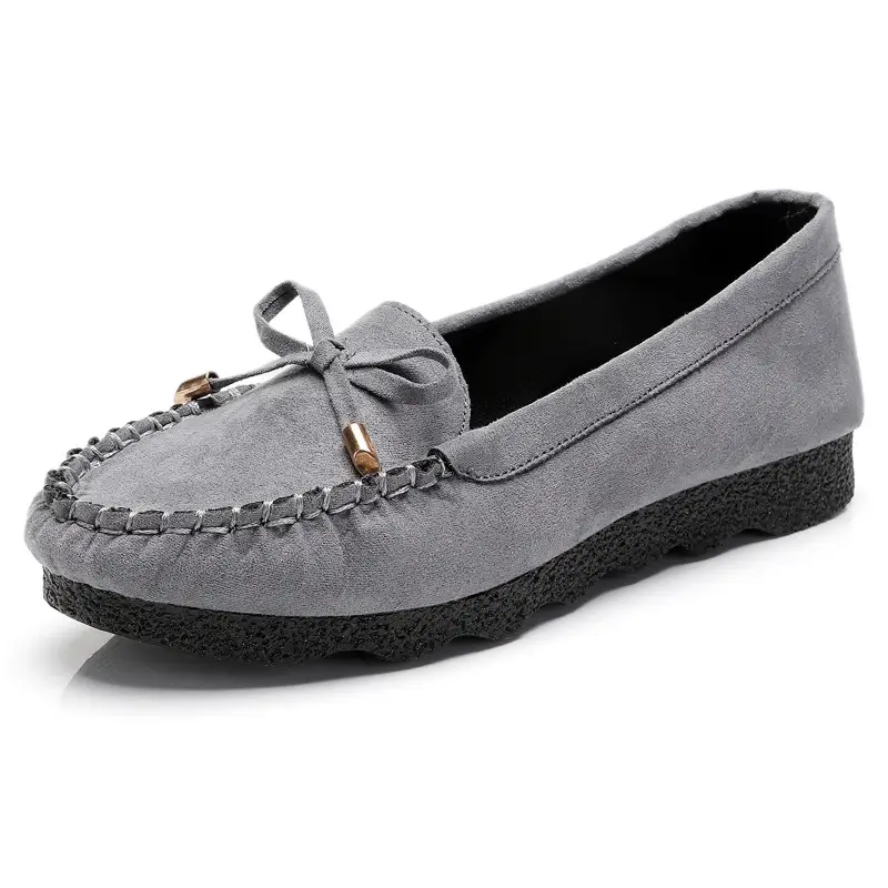 New old Beijing cloth shoes Women's Flat casual work shoes bow mother soft bottom beanie women's shoes a generation of hair - Image 2