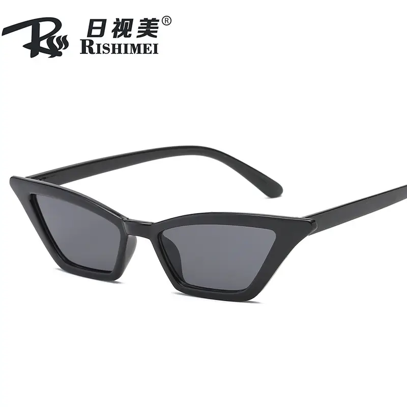 Women Cat Eye Sunglasses with Marine Lens Black