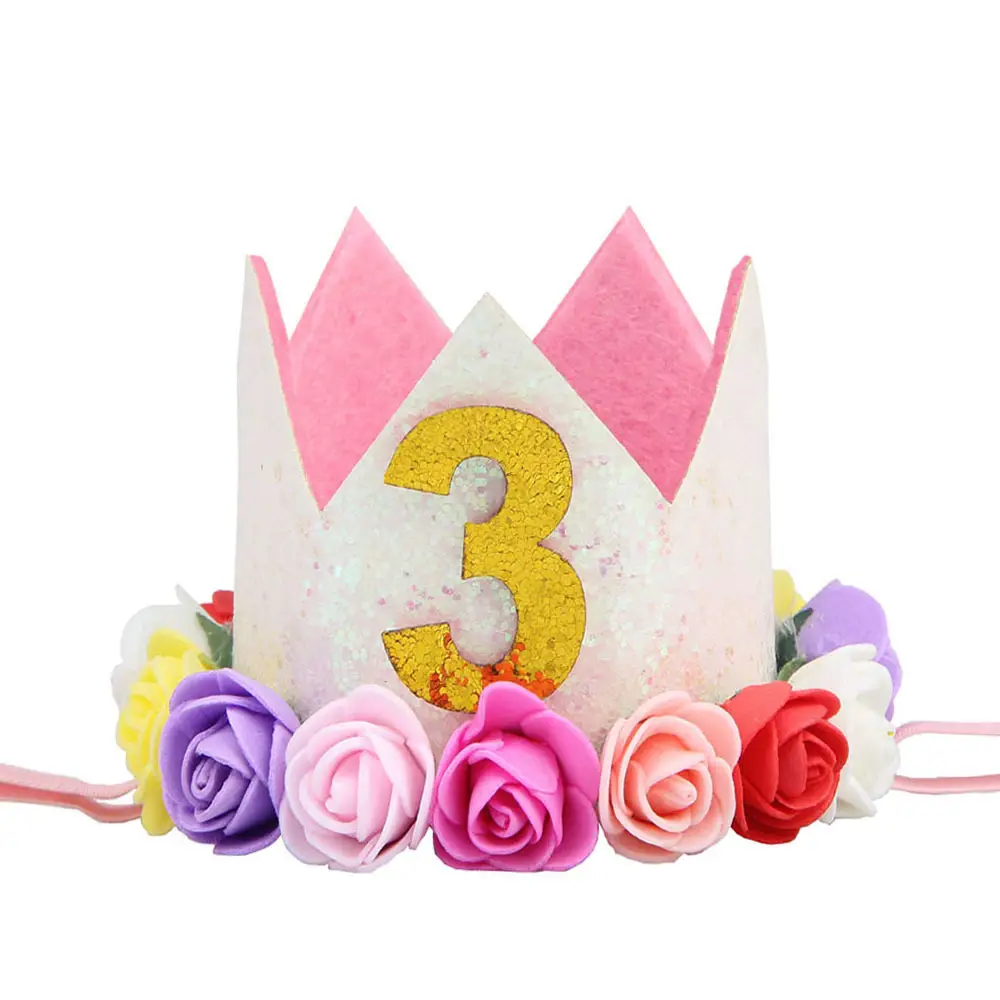 Princess Gold Crown Hair Accessory for Girls Birthday Party - Image 26