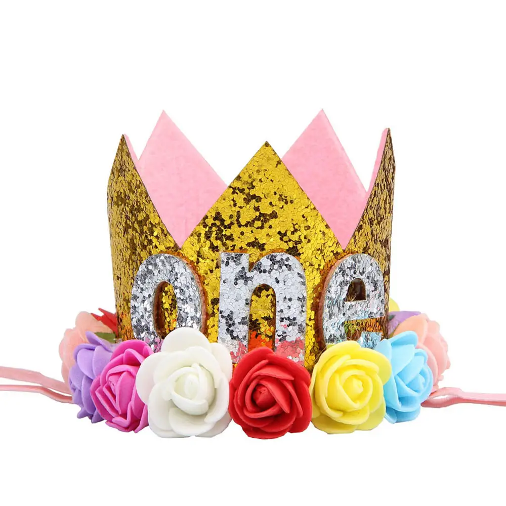 Princess Gold Crown Hair Accessory for Girls Birthday Party - Image 37
