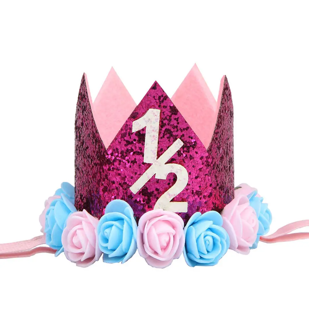 Princess Gold Crown Hair Accessory for Girls Birthday Party - Image 4