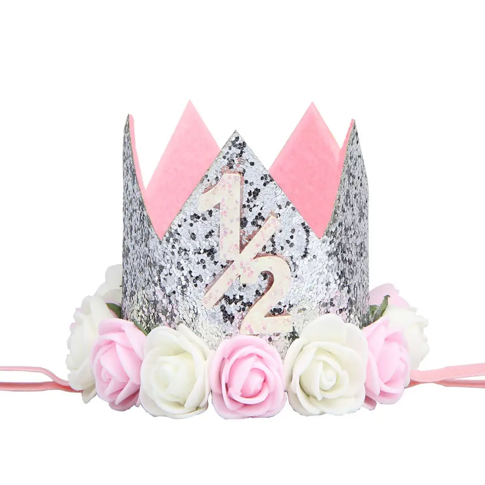 Princess Gold Crown Hair Accessory for Girls Birthday Party - Image 5