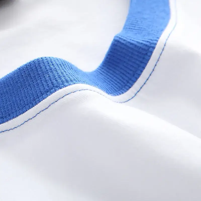 2025 Family Raglan T-Shirts White Blue Short Sleeve Wholesale - Image 7