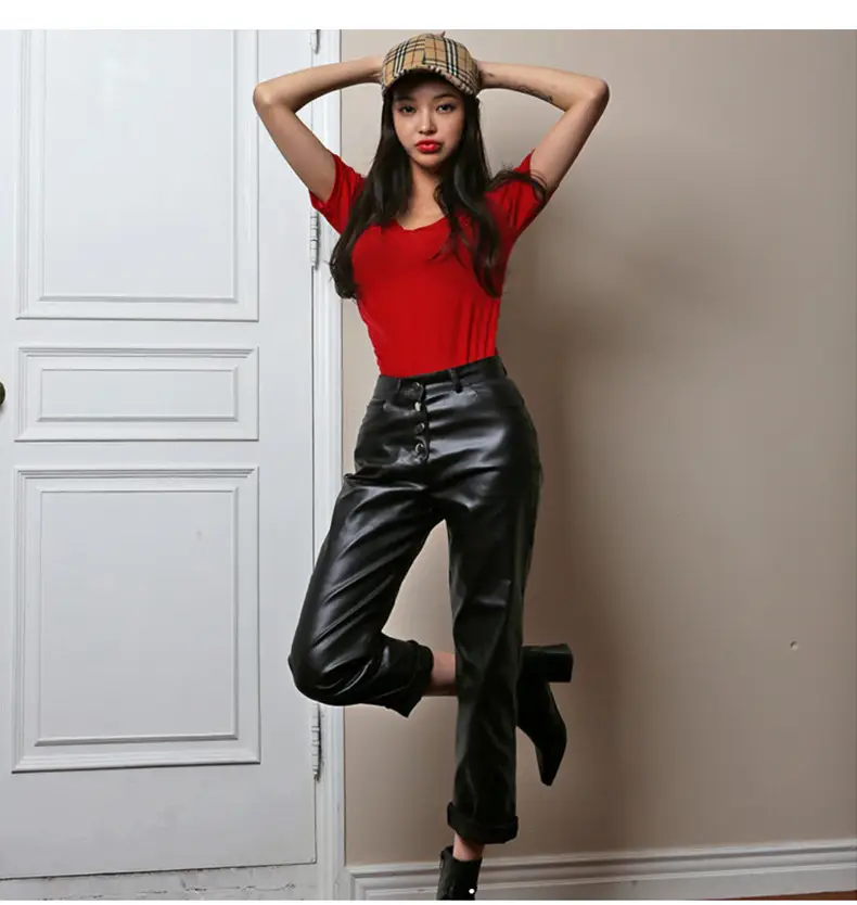 Women V-Neck Coffee T-Shirt Low Cut Short Sleeve — feature 15