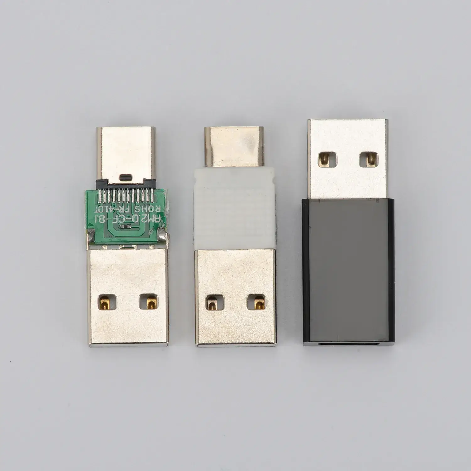 Type-C Female to Male USB Adapter Black White 2.0 - Image 5