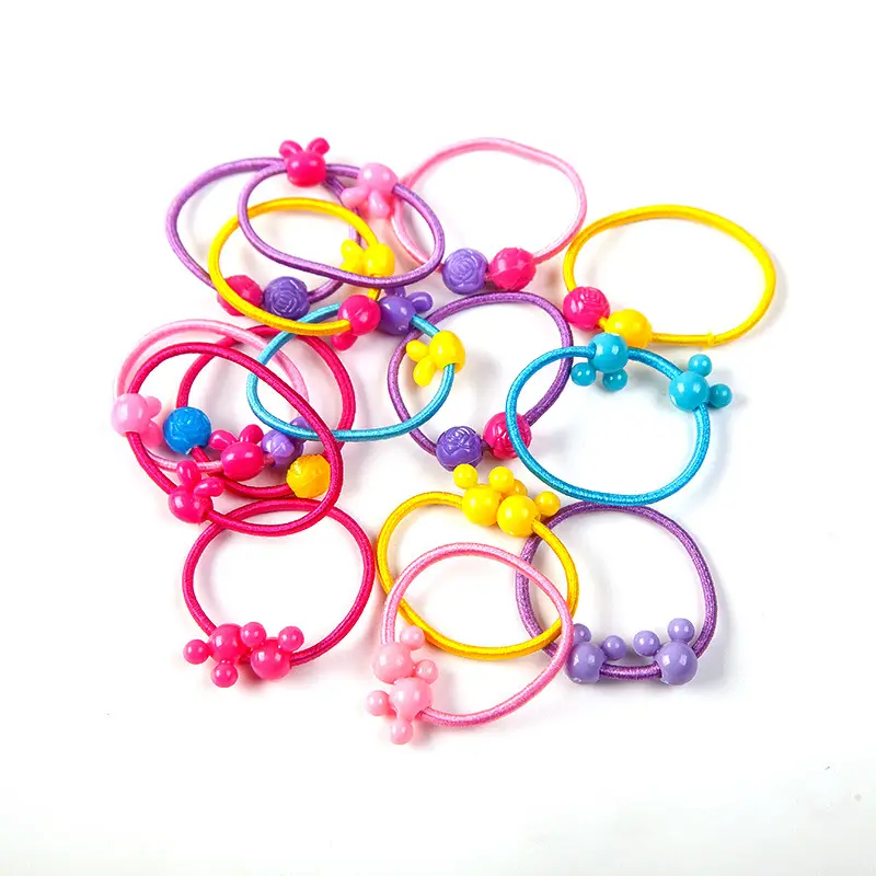 Double Bead Rubber Hair Bands for Girls - Image 5