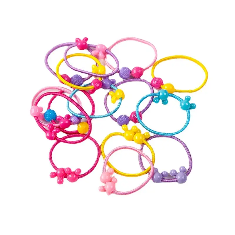 Double Bead Rubber Hair Bands for Girls - Image 6