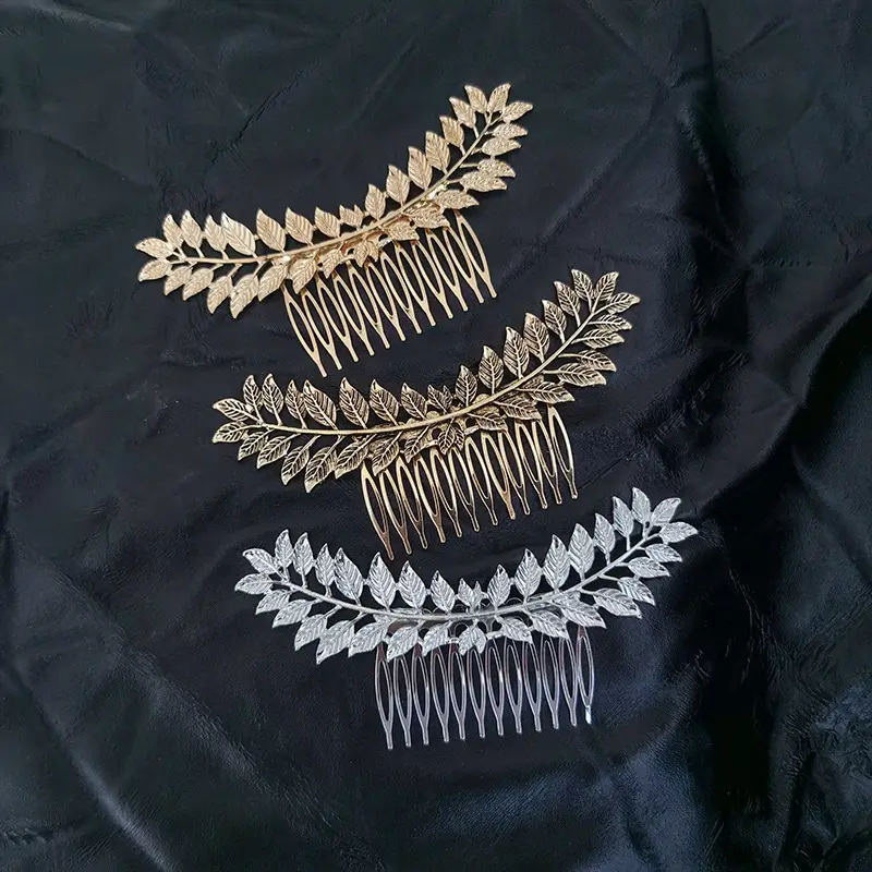 Silver Leaf Hair Accessories for Women Men - Image 7