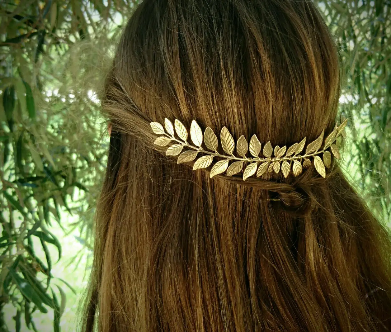 Silver Leaf Hair Accessories for Women Men — feature 5