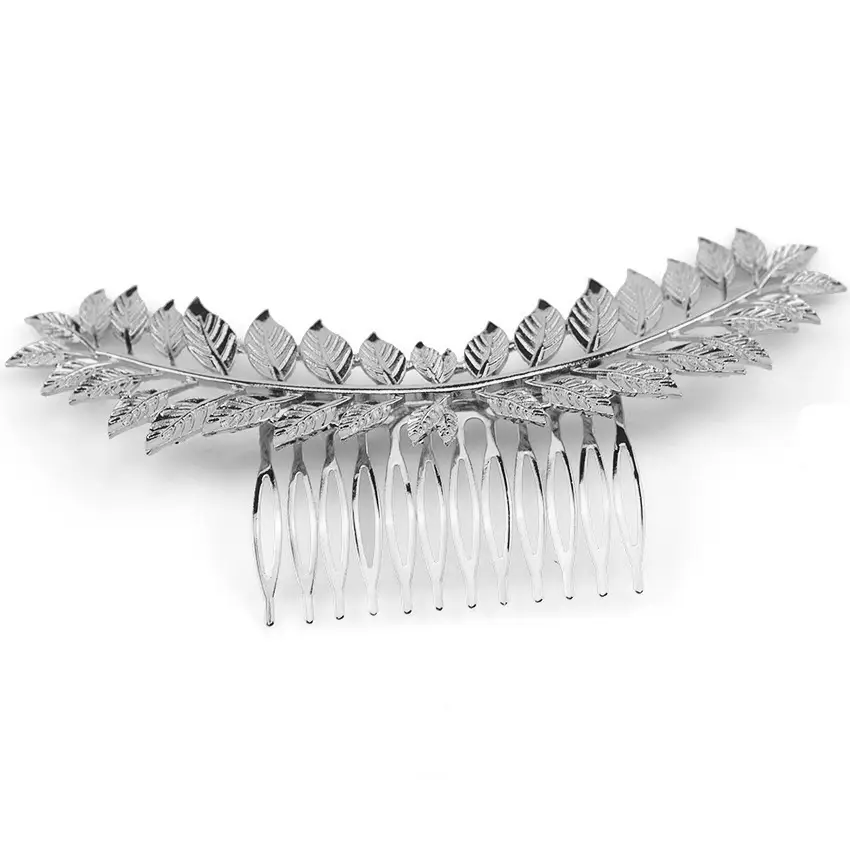Silver Leaf Hair Accessories for Women Men - Image 2