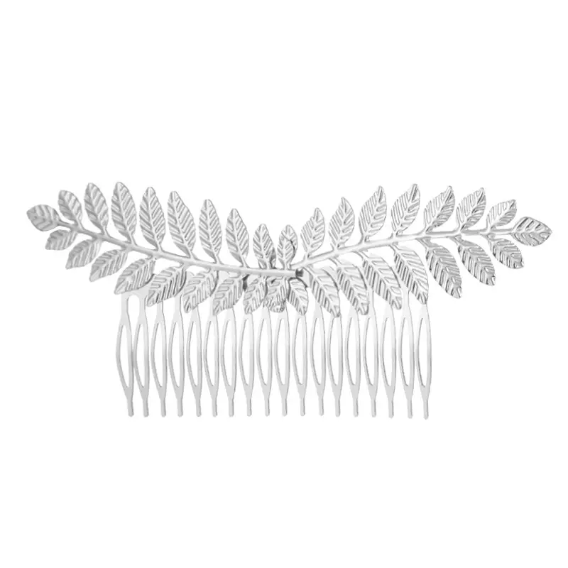Silver Leaf Hair Accessories for Women Men - Image 5