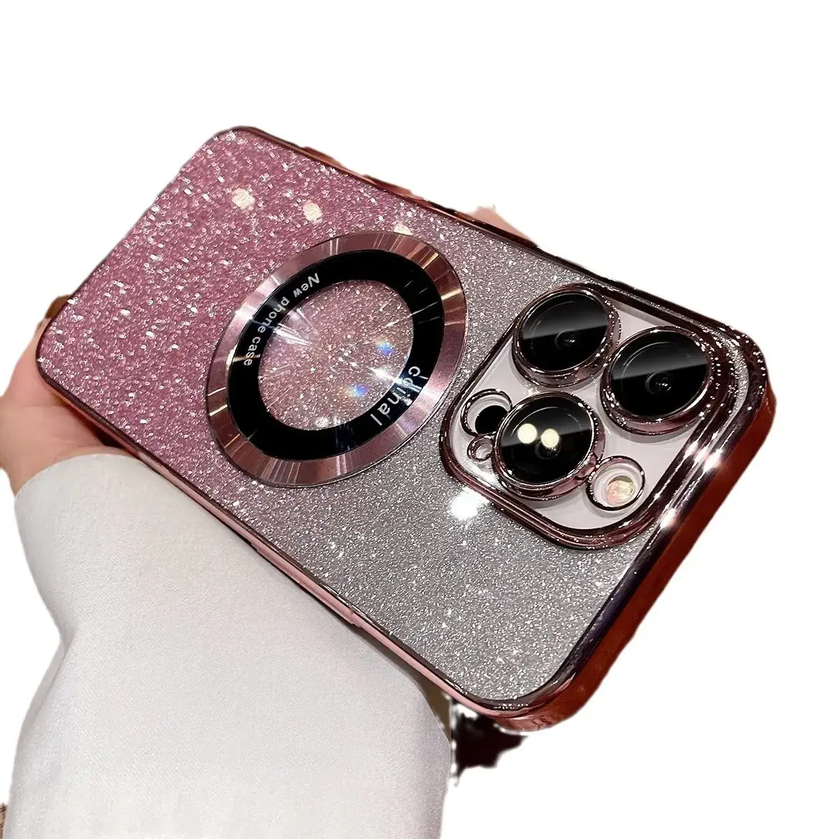 Magnetic Protective Case for iPhone 17 Pro Max with Gradient Glitter - Image 10