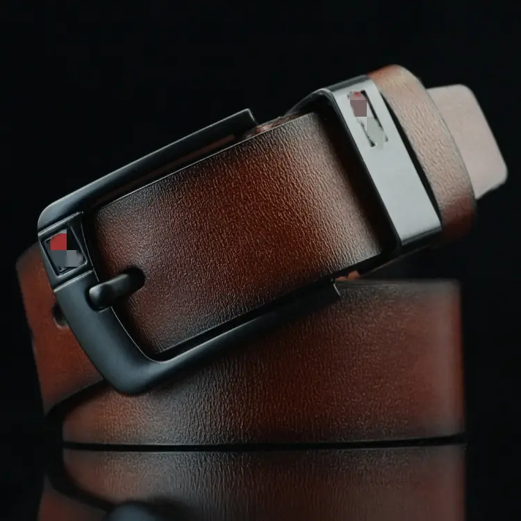 Men's Black Pin Buckle Belt Casual Wear - Image 2
