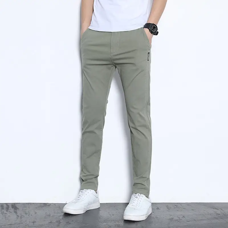 2024 Men's Black Straight Fit Stretch Pants - Image 7