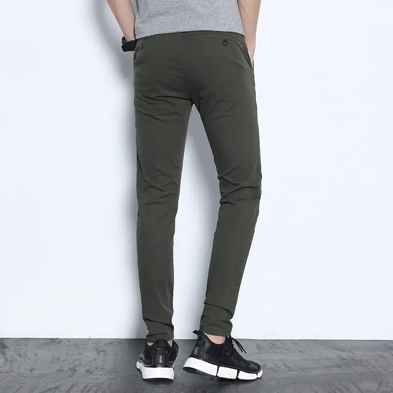 2024 Men's Black Straight Fit Stretch Pants - Image 9