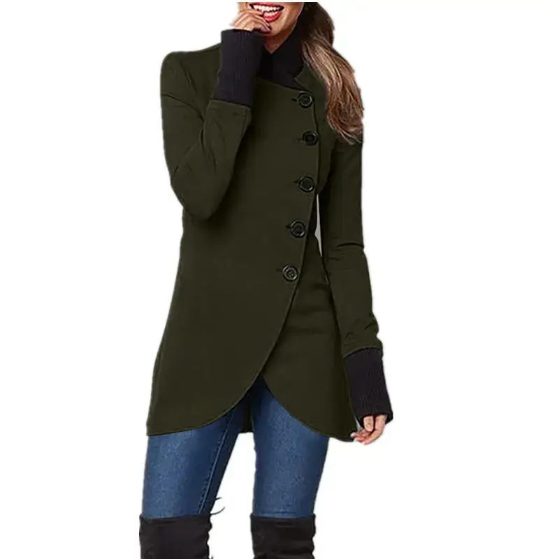 2025 Blue Long Sleeve Jacket for Women - Image 9