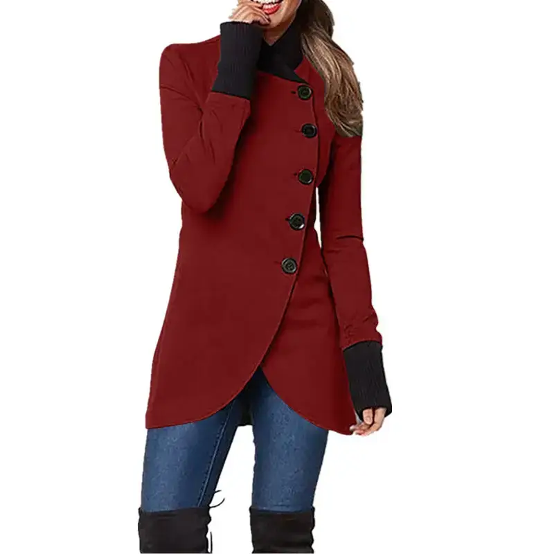 2025 Blue Long Sleeve Jacket for Women - Image 4
