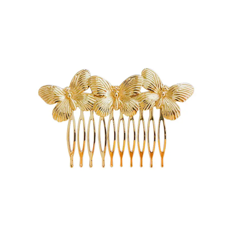 Retro Three Butterflies Hair Comb for Women - Image 3