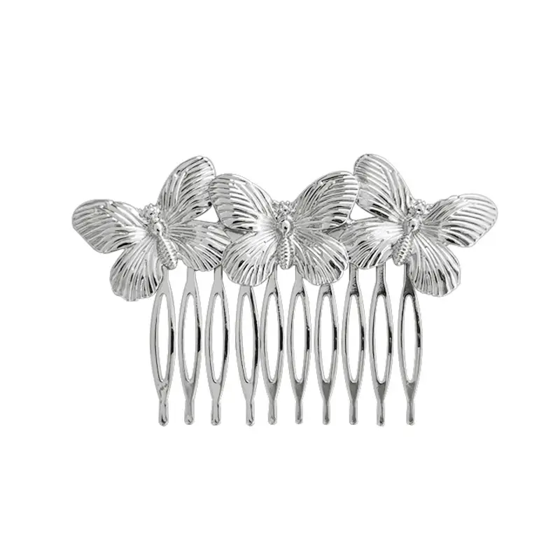 Retro Three Butterflies Hair Comb for Women - Image 4