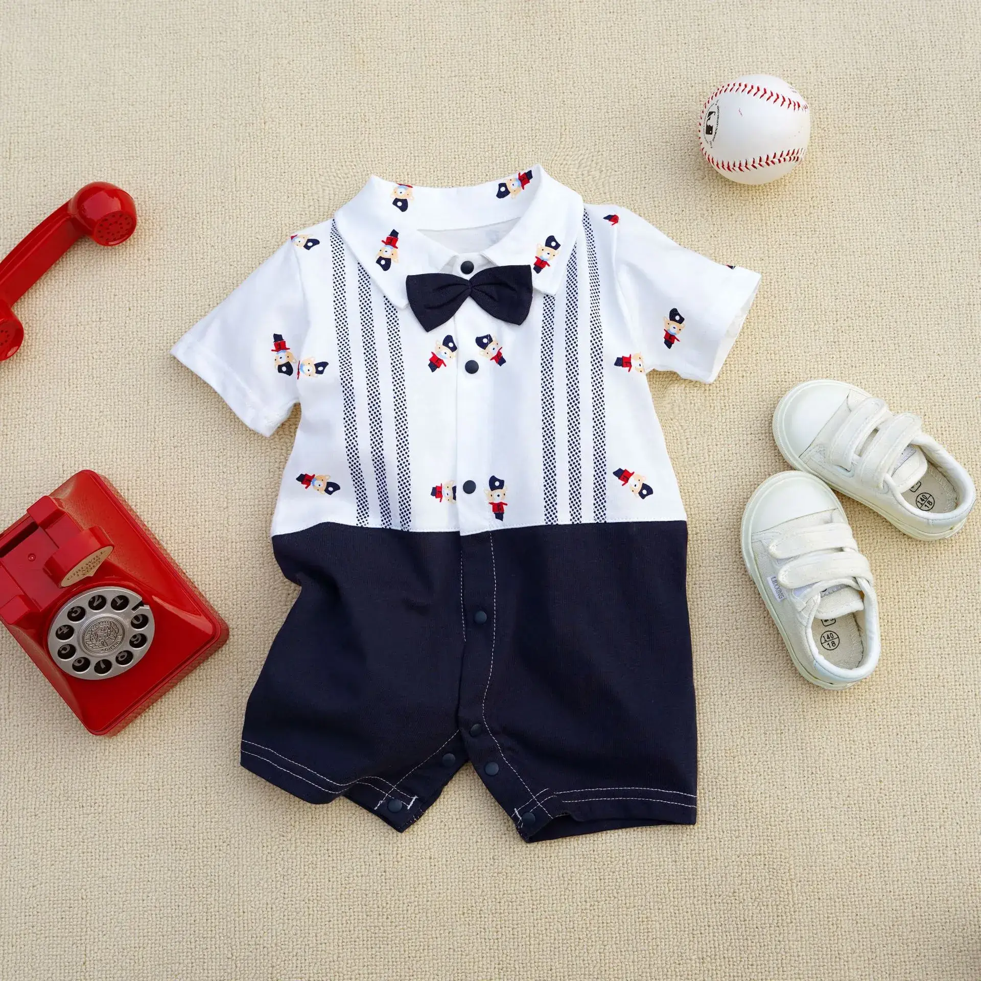 2021 Cotton Boxer Jump Suit for Boys 3-18M - Image 50