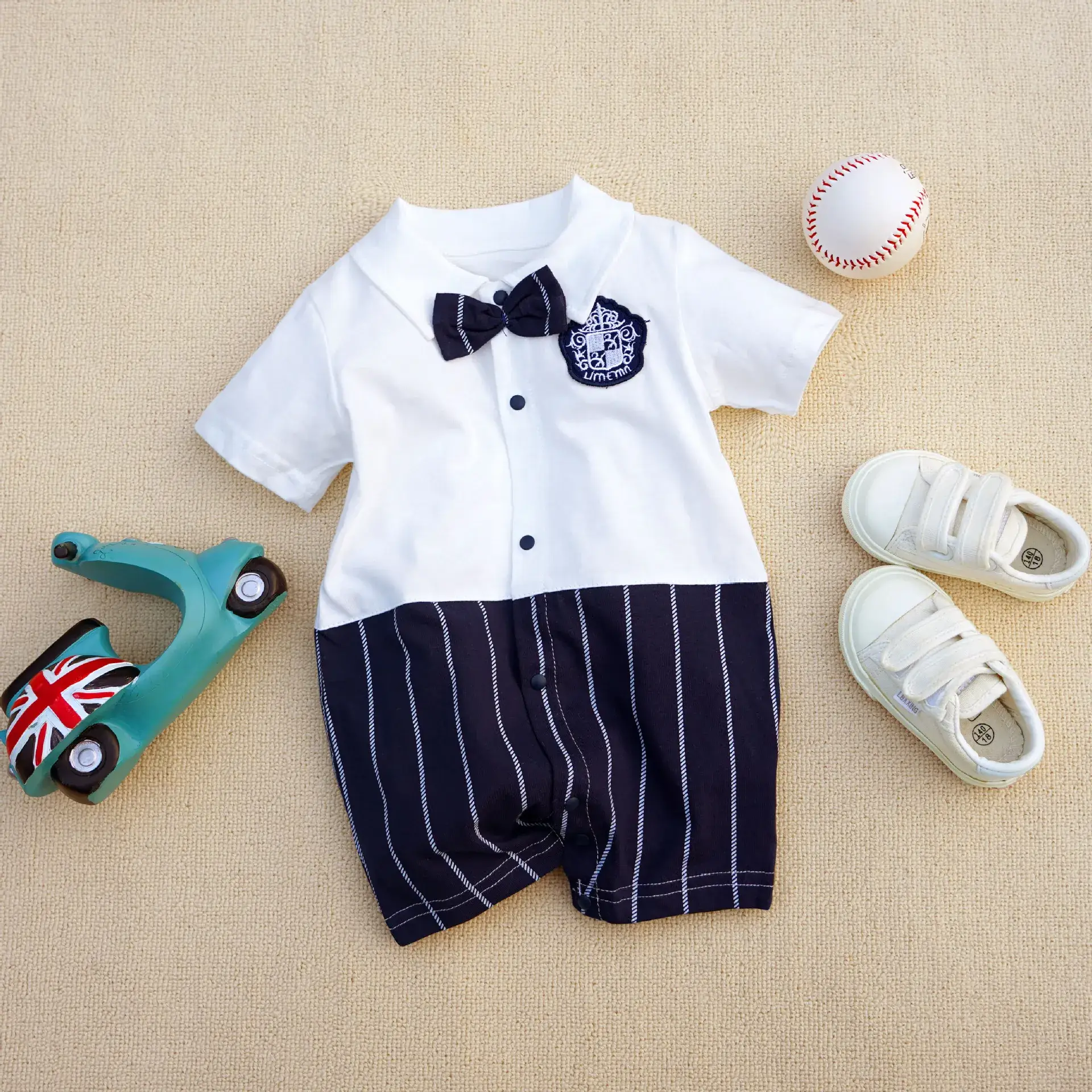 2021 Cotton Boxer Jump Suit for Boys 3-18M - Image 52