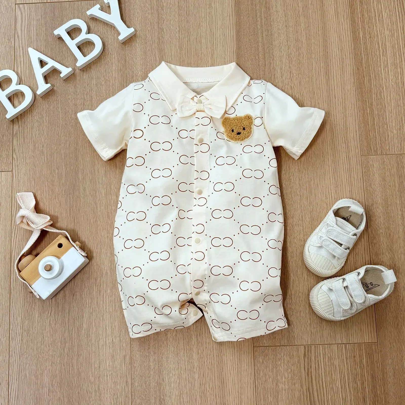 2021 Cotton Boxer Jump Suit for Boys 3-18M - Image 45