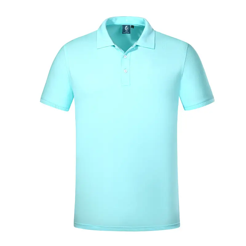 Men Blue Polo T-Shirt Short Sleeve Casual Wear
