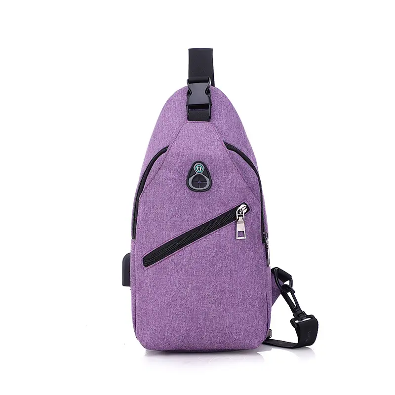 Men's Grey Canvas Shoulder Crossbody Bag