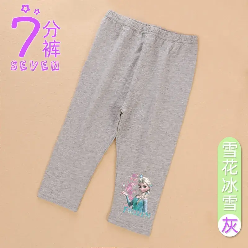 Girls Cropped Pants Frozen Design Lavender 7 - Image 14